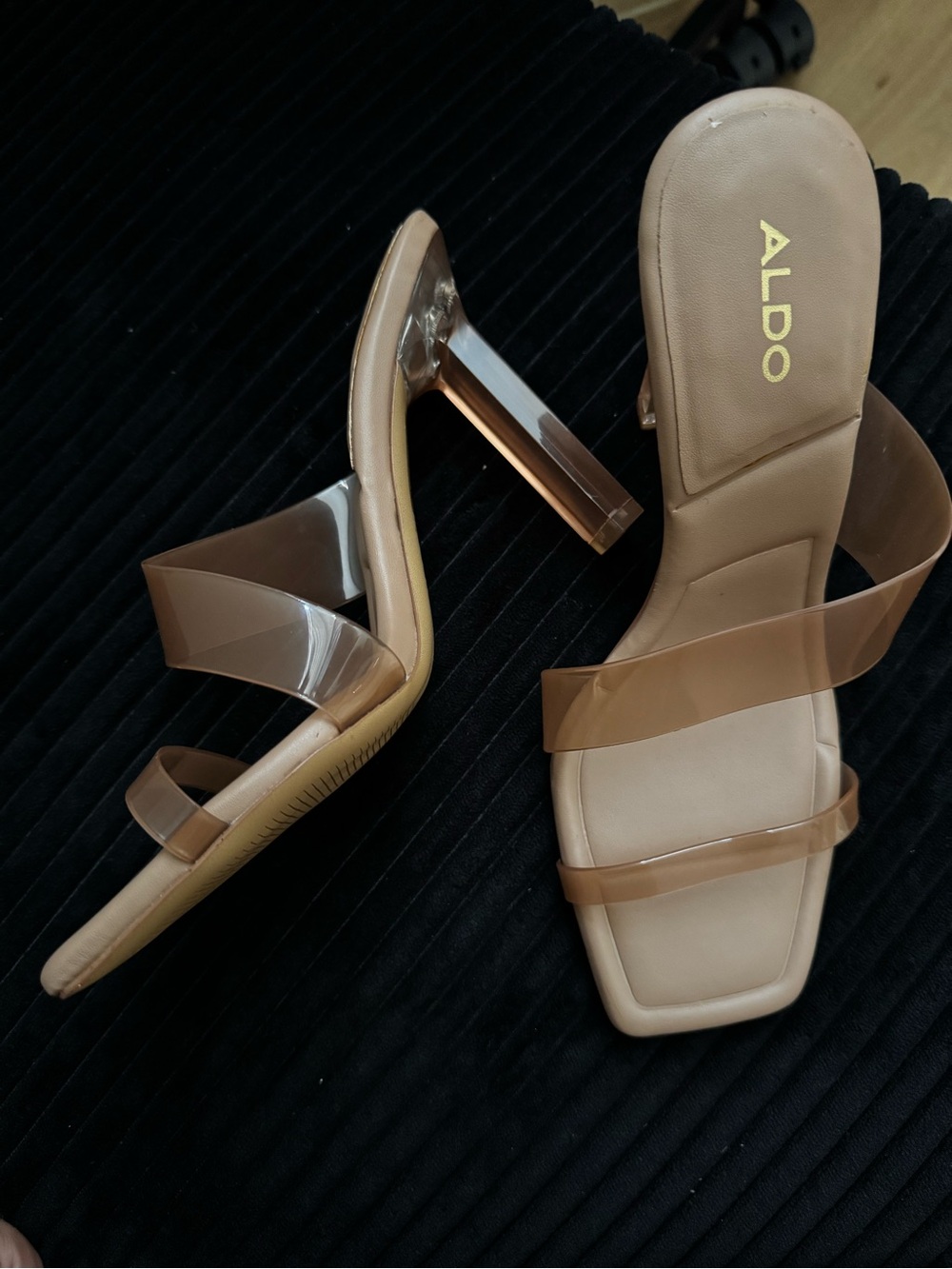 ALDO Women's Nude Strap Heels